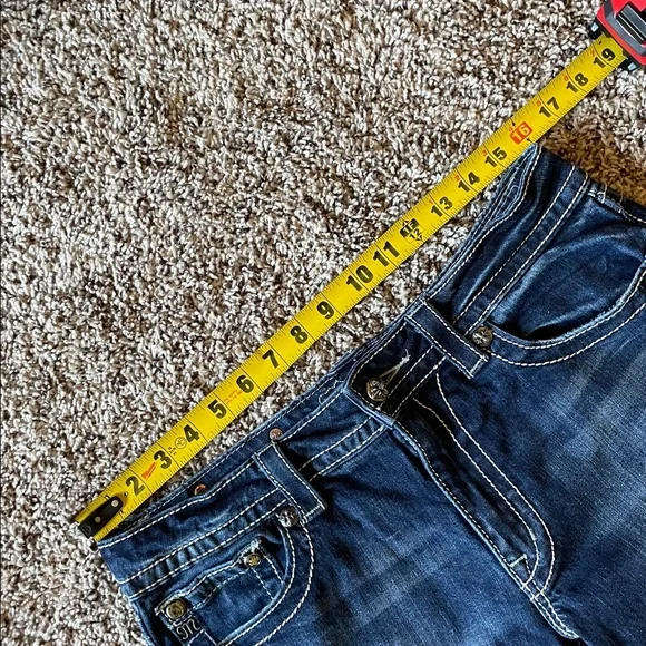 Miss Me Boyfriend Capri JB5692P5 Dark Wash Cropped Jeans Women’s Size 29 EUC - Picture 11 of 13